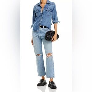 AGOLDE Women’s 90’s Distressed Button-Fly Jean Size 29